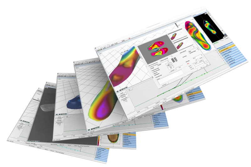 Plantilla easyCAD es nuestro software CAD 3D para modelado de plantillas que es compatible con nuestros productos como plataformas Vulcan, Podoscans y Freemed.
